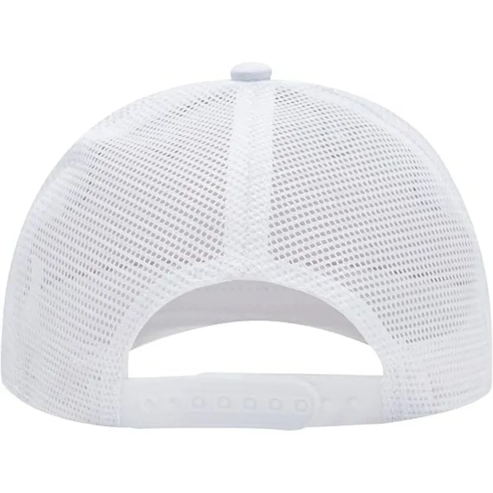 Unisex Mesh White Washed 100% Cotton Adjustable Size Strap Classic Baseball Cap